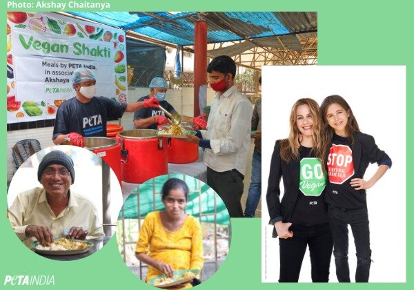 हॉलीवुड की अभिनेत्रि एलिसिया सिलवरस्टोन और PETA इंडिया ने अक्षय चैतन्य फाउंडेशन के माध्यम से मुंबई के अस्पताल में 1,000 वीगन भोजन दान किए